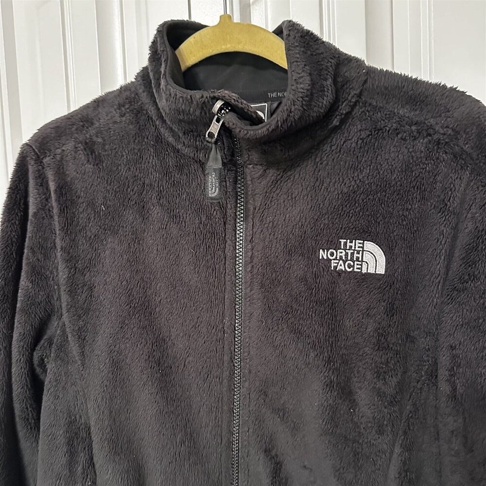 The North Face Full Zip Osito Fleece Coat Jacket Womens Medium Black - Picture 2 of 9